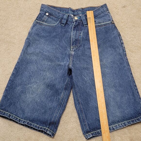 Unbranded Jean Shorts Mens 32 (30) Embroidered Jorts Skater Hip Hop  Jnco Style - Picture 10 of 14
